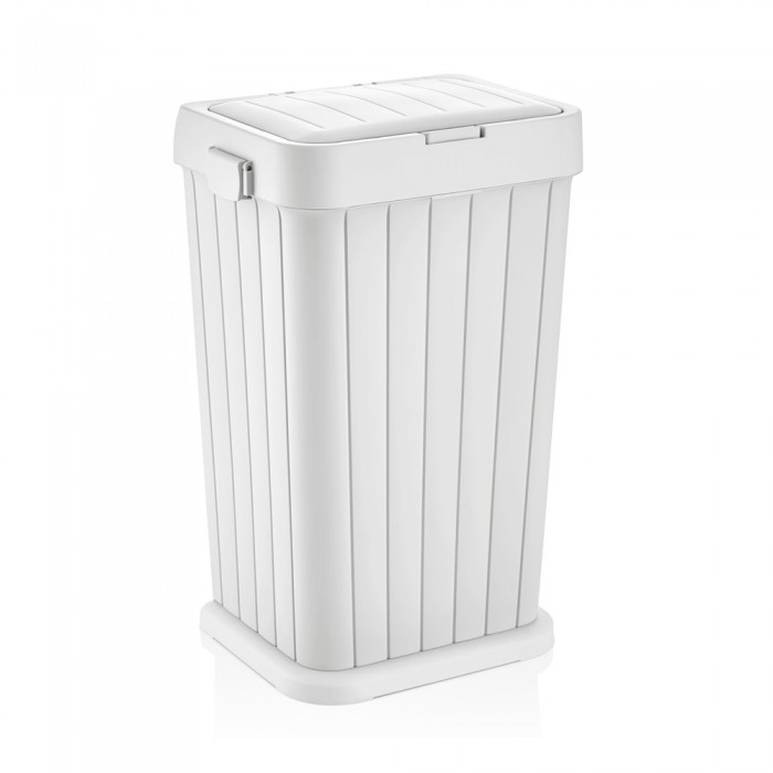 Cos de rufe baie din plastic 40l 36x27xh58cm alb