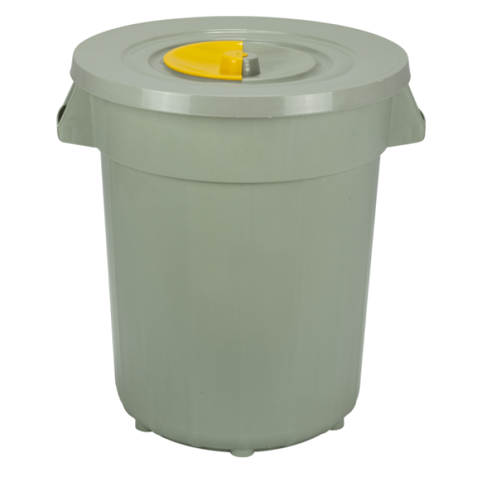 Cos gunoi 120lt 57x65cm,capac galben