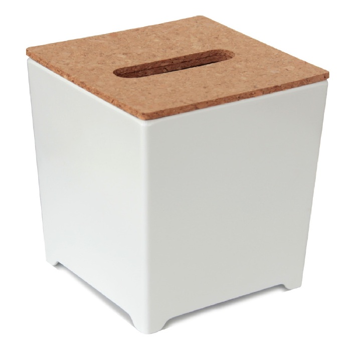 Cutie pentru  servetele 14x14xh14.5cm culoare alba
