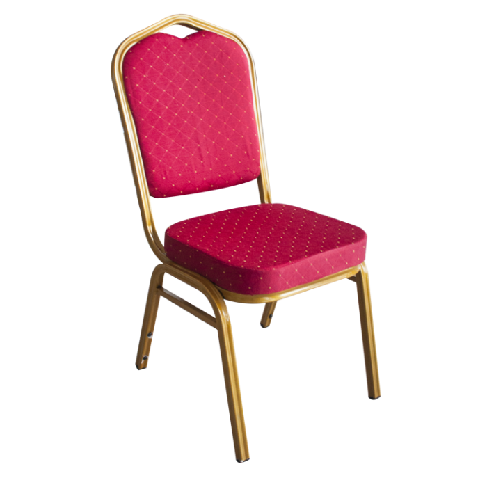 Set 4 scaune metalice culoare rosie pentru evenimente,catering 45x51x93cm cu 4 huse elastice albe MN016667-3