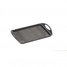 Tava pentru copt cu grill ANTIK ARS 34x26xh5cm cu manere, aluminiu, strat antiaderent