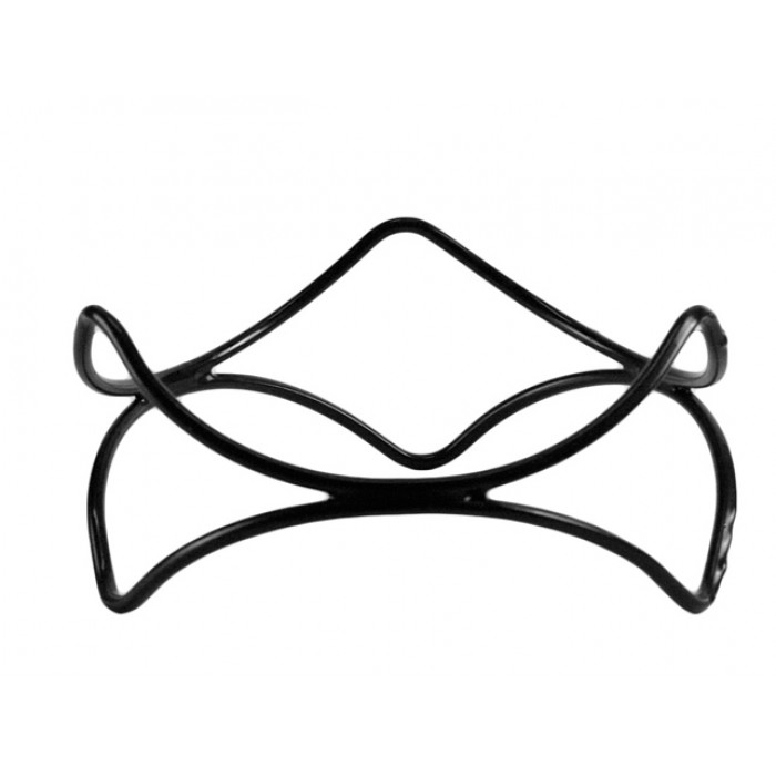 Stand prezentare non-alunecare RAKI DANCE, 21,5x21,5xh10cm, metal acoperit cu PVC, negru