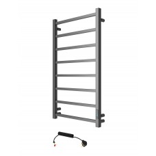 Calorifer portprosop electric ELNA ATRIA 8, negru mat, 184W, 870x530x75mm