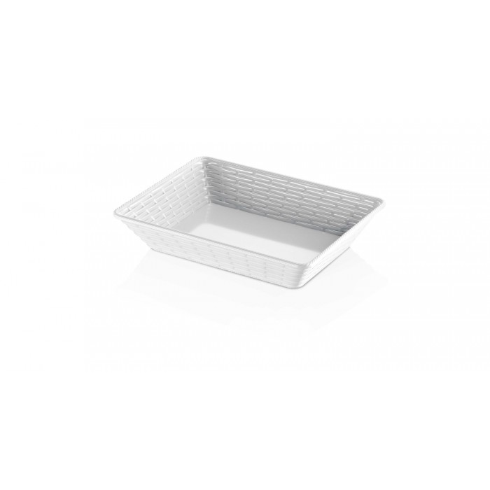 Cos rectangular paine, fructe, melamina, RAKI HENA, 28x20xh6cm, alb