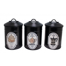 Cutie metalica condimente FERONYA, culoare neagra