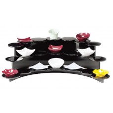 Display bufet aperetiv, 21 locuri, RAKI, cu 3 niveluri h3cm/h8cm/h13cm, acril