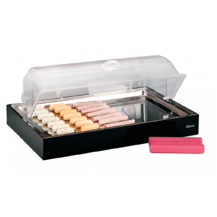 Display racitor dreptunghiular RAKI, 37x57cm, cu capac roll top
