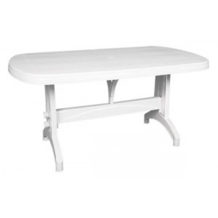 Masa ovala din plastic RAKI, 150x90xh73cm, alba