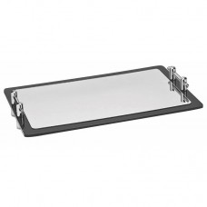 Platou prezentare 60x40cm dreptunghiular RAKI, cu manere si suprafata oglinda