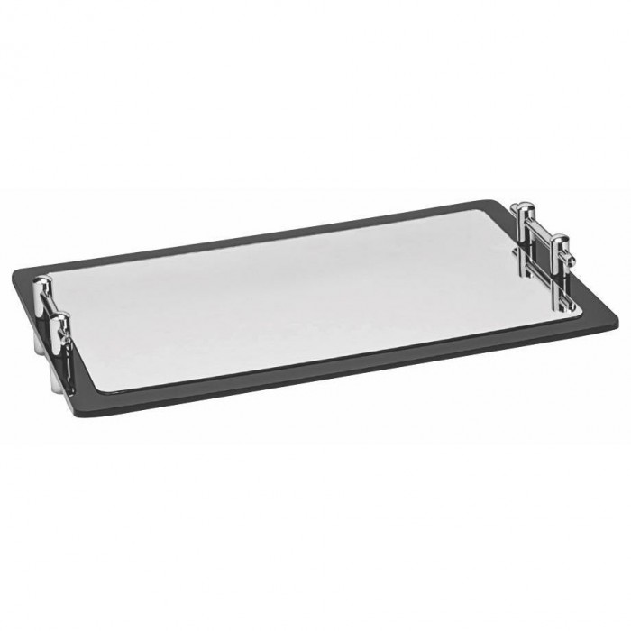 Platou prezentare 60x40cm dreptunghiular RAKI, cu manere si suprafata oglinda