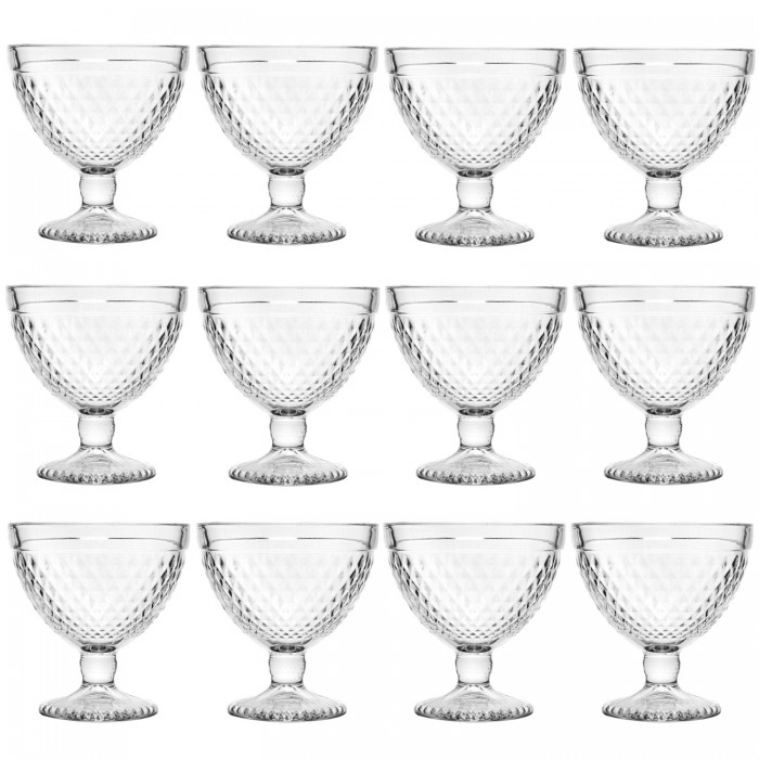 Set 12 cupe inghetata/desert NADIR MARINE, 300ml, D10,2xh10,9cm, sticla