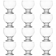 Set 12 cupe inghetata NADIR PAULISTA, 400ml, D10,3xh10,2cm, sticla