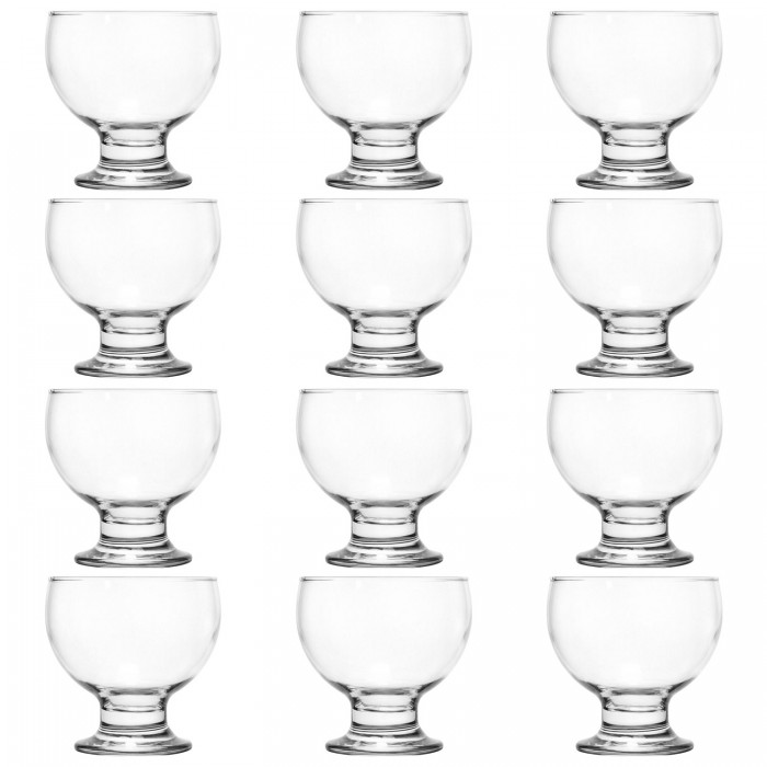 Set 12 cupe inghetata NADIR PAULISTA, 400ml, D10,3xh10,2cm, sticla