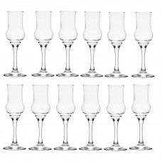 Set 12 pahare Grappa NADIR ALAMBIC, 90ml, D6,2xh17cm, sticla