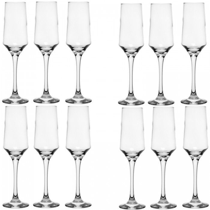 Set 12 pahare sampanie NADIR BRUNELLO, 225ml, D6,6xh23,5cm, sticla