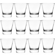 Set 12 pahare whisky NADIR ILHABELA, 350ml, D9,7xh9,9cm, sticla
