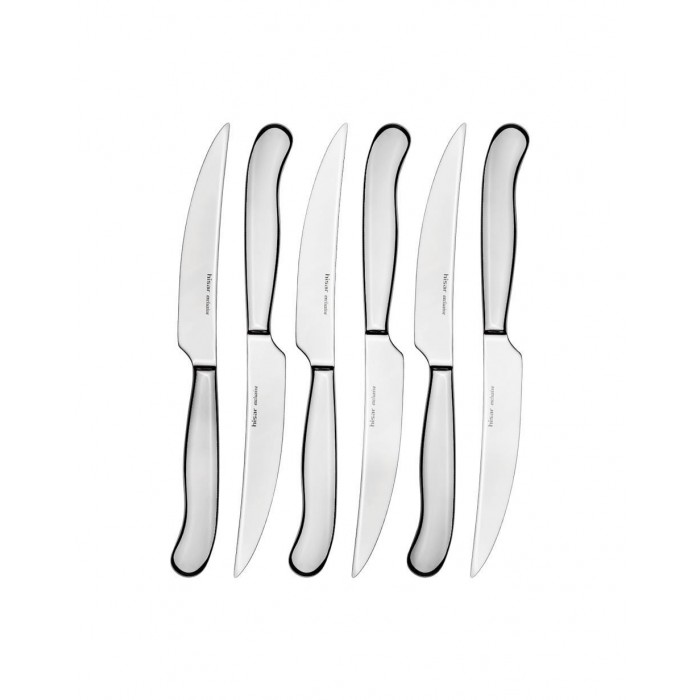 Set 6 cutite pentru friptura, profesionale, HISAR ARGENTINA, inox 18/10, L23,5cm