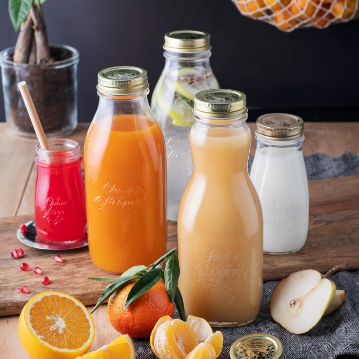 Sticla cu capac BORMIOLI QUATTRO STAGIONI 1000ml (3.65600)