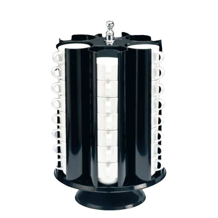 Suport rotativ pentru cesti, boluri, RAKI, D30xh48cm, policarbonat