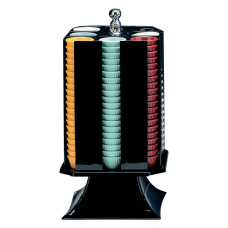 Suport rotativ policarbonat RAKI, 20x20xh42cm, pentru boluri ramekin