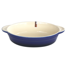 Tava ceramica pentru copt 32x19x7cm ovala albastra EXQUISE COLORS
