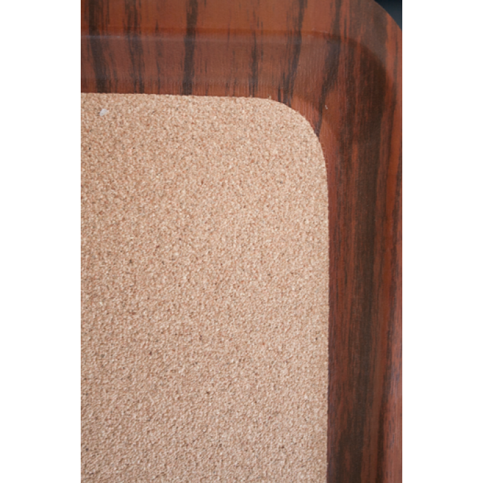 Tava servire dreptunghiulara cu baza din pluta RAKI, 44x32cm, plastic, maro