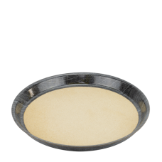 Tava servire rotunda adanca RAKI, cu baza din pluta, D36xh3cm, plastic, culoare granit