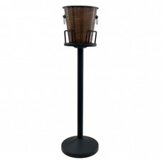 Frapiera inox anticizat Raki cu suport negru 20xh89cm