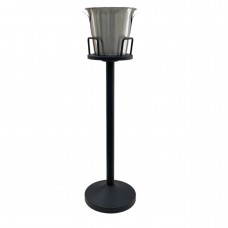 Frapiera inox cu picior negru Raki 20xh89cm