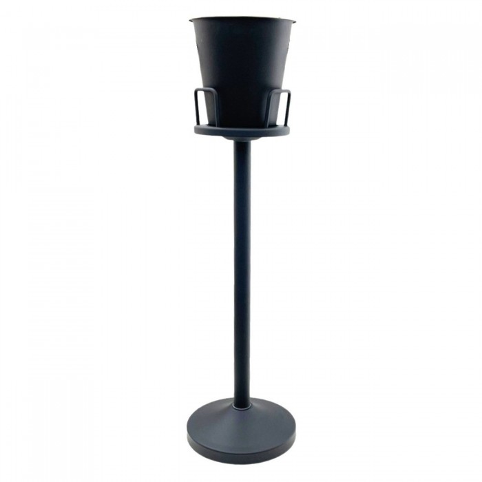 Frapiera inox neagra cu suport negru Raki 20xh89cm