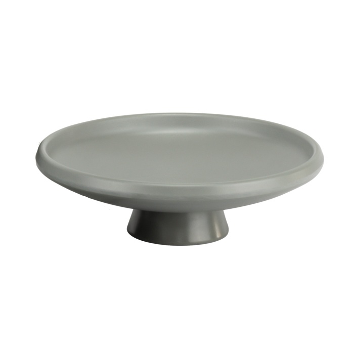 Fructiera Culinaro Lava Gray din melamina cu picior 25xh5cm