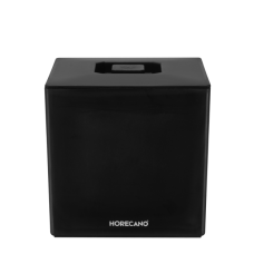 Ghetiera policarbonat patrata Raki 17x17xh17cm, 4Lt,neagra