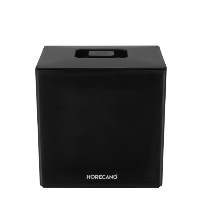 Ghetiera policarbonat patrata Raki 17x17xh17cm, 4Lt,neagra