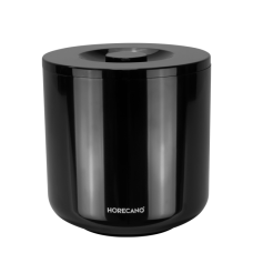 Ghetiera policarbonat rotunda Raki Ø19xh20cm, 4Lt,neagra