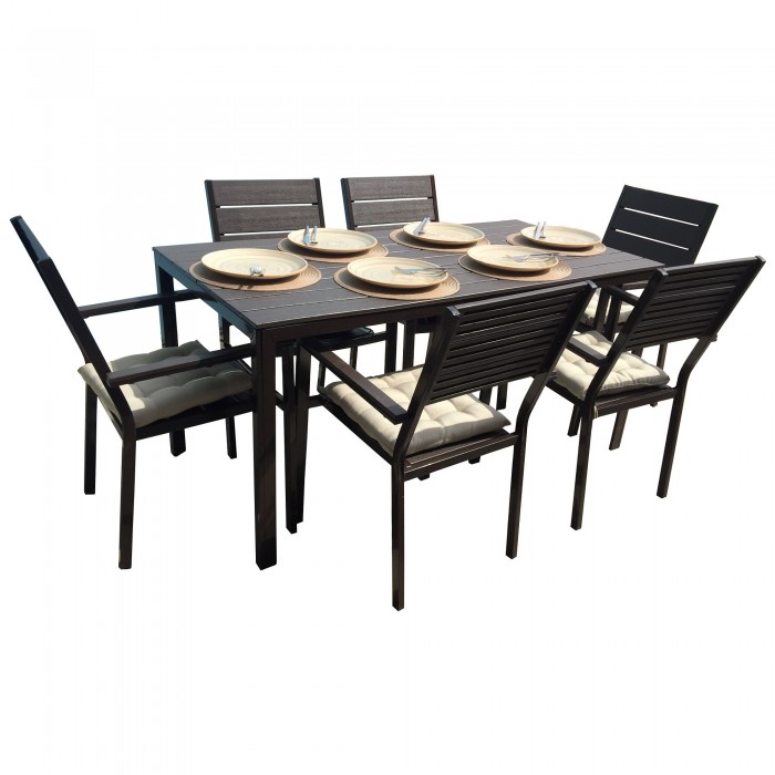 Set gradina/terasa Agma Horeca, masa 156x78cm cu 6 scaune