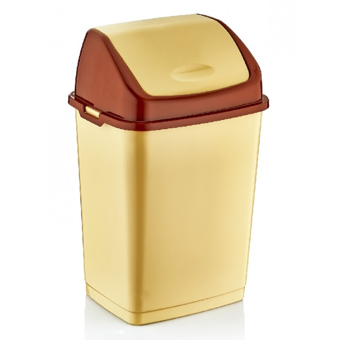 Cos gunoi cu capac batant RAKI FANTASY 10lt bej MN0151387