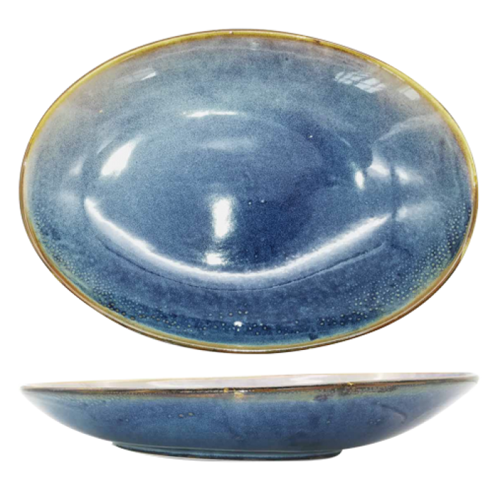 CULINARO LAGUNA Platou adanc oval 30cm din portelan