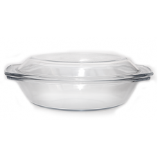 Vas yena cu capac WOL oval, sticla termorezistenta 2,9l 33,2x20,3xh11,1cm