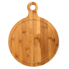Platou din bambus rotund cu maner RAKI 35,5cm