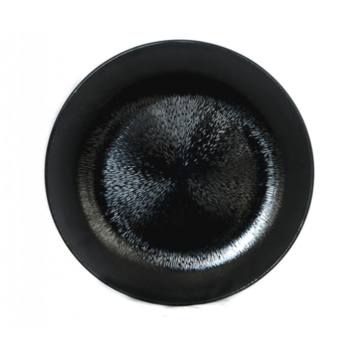 Platou melamina rotund RAKI, D45xh5,3cm, negru