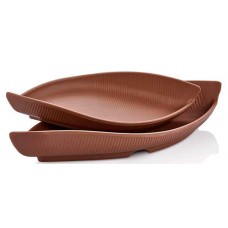 Platou servire RAKI TERRA GONDOLA, 35,6x15,8xh5,9cm, melamina, cappuccino