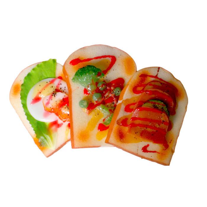 Felie paine decorativa cu ingrediente RAKI