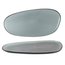 Platou oval din sticla BONNA VAGO GLASS, 39cm (GLVAO 39DT)