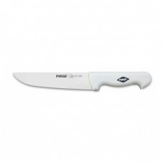 Cutit profesional pentru carne N3, otel inoxidabil PIRGE PRO 2001, 19cm, maner alb
