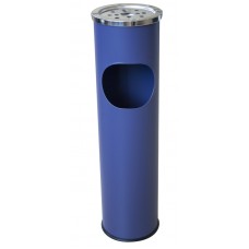 RAKI ICIKALA Cos gunoi cu scrumiera de exterior 8l 15x15xh54cm albastru