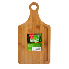 Tocator bucatarie bambus cu toarta RAKI 34x18x0,9cm