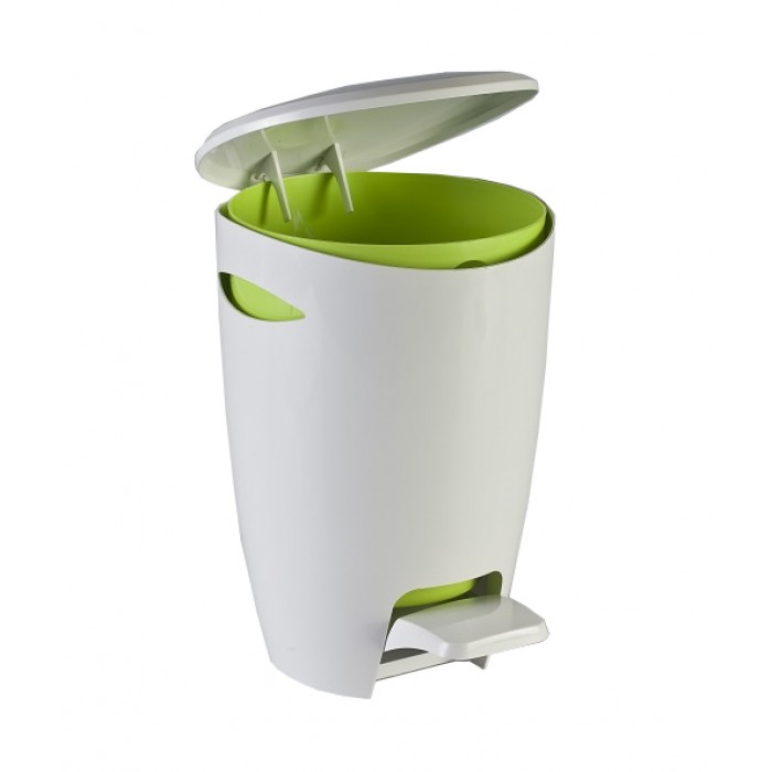 Cos baie cu pedala 5 l alb/verde MN0137126