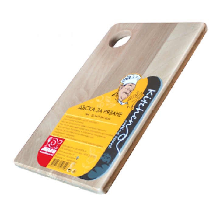 Tocator din lemn pentru paine RAKI MIRA N2 26,5x15x1,6cm