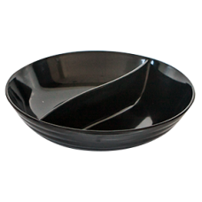 Bol rotund cu doua compartimente RAKI, D33,5xh9cm, negru