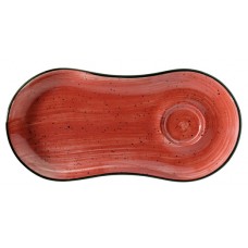 Farfurie aperitiv din portelan BONNA PASSION 25x12cm (APS GRM 01STB)